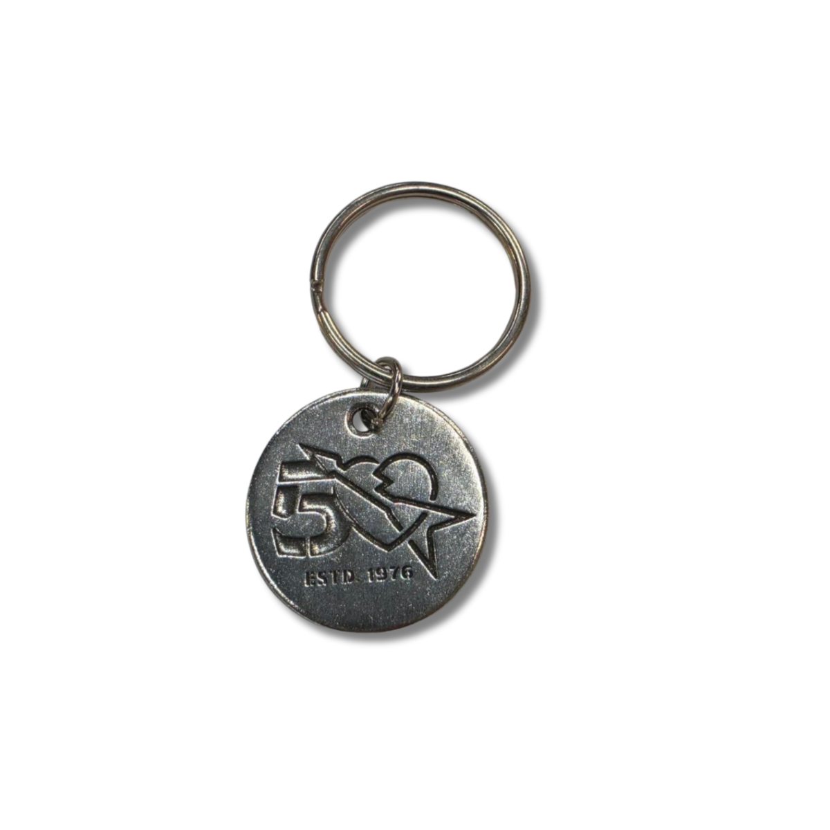 50th Anniversary Stamped Keychain