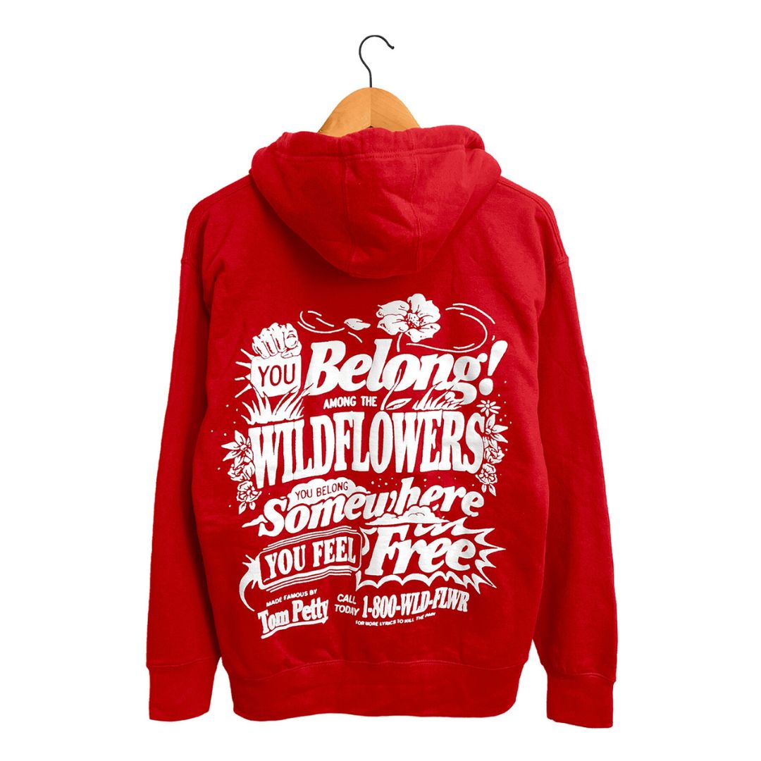 Wildflowers Lyrics Puff Print Zip-Up