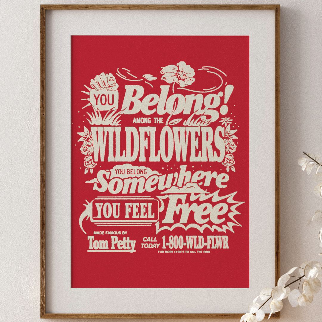 Wildflowers Lyrics Poster