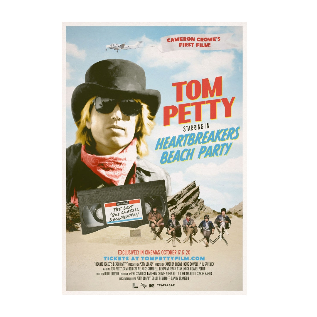 Heartbreakers Beach Party Movie Poster – Tom Petty
