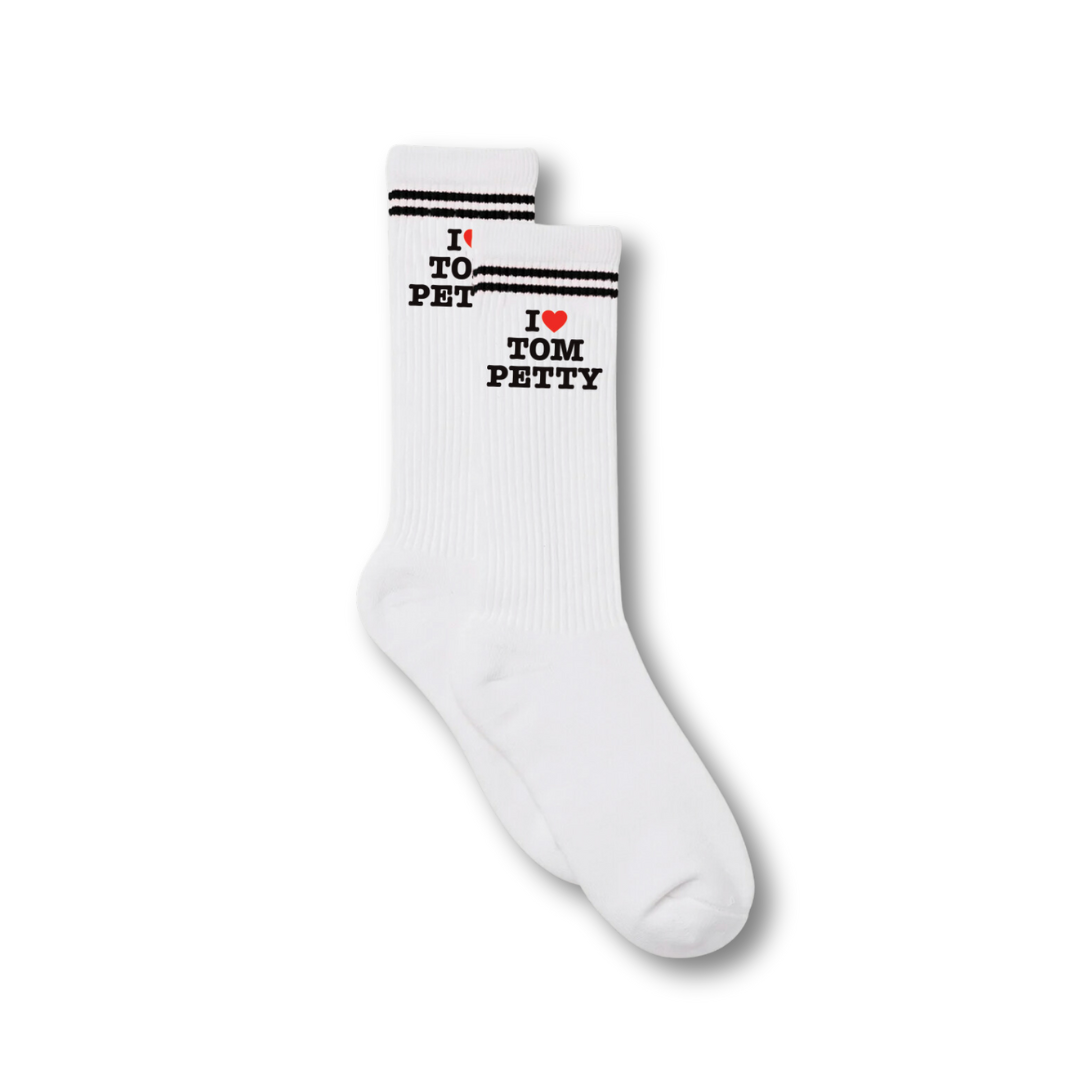 I Love Tom Petty Crew Sock