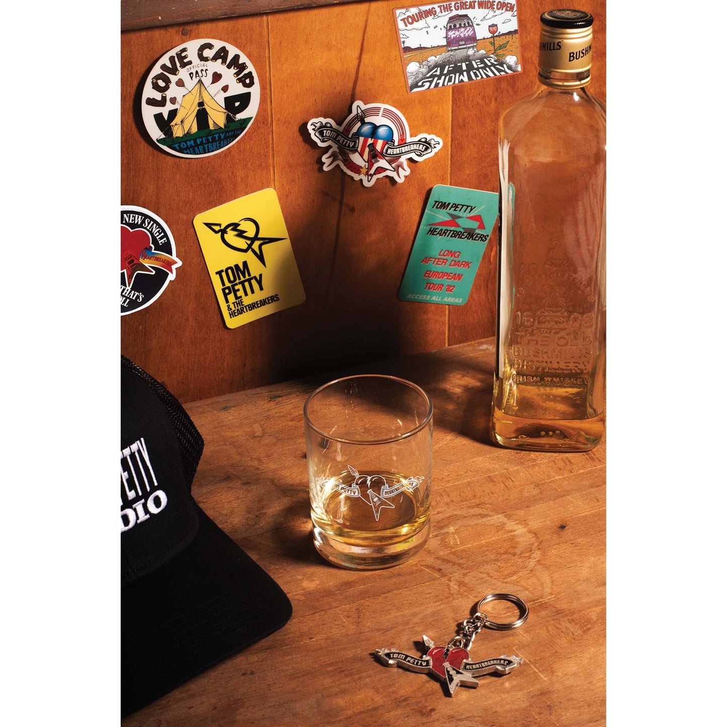 Etched logo Whiskey Glass