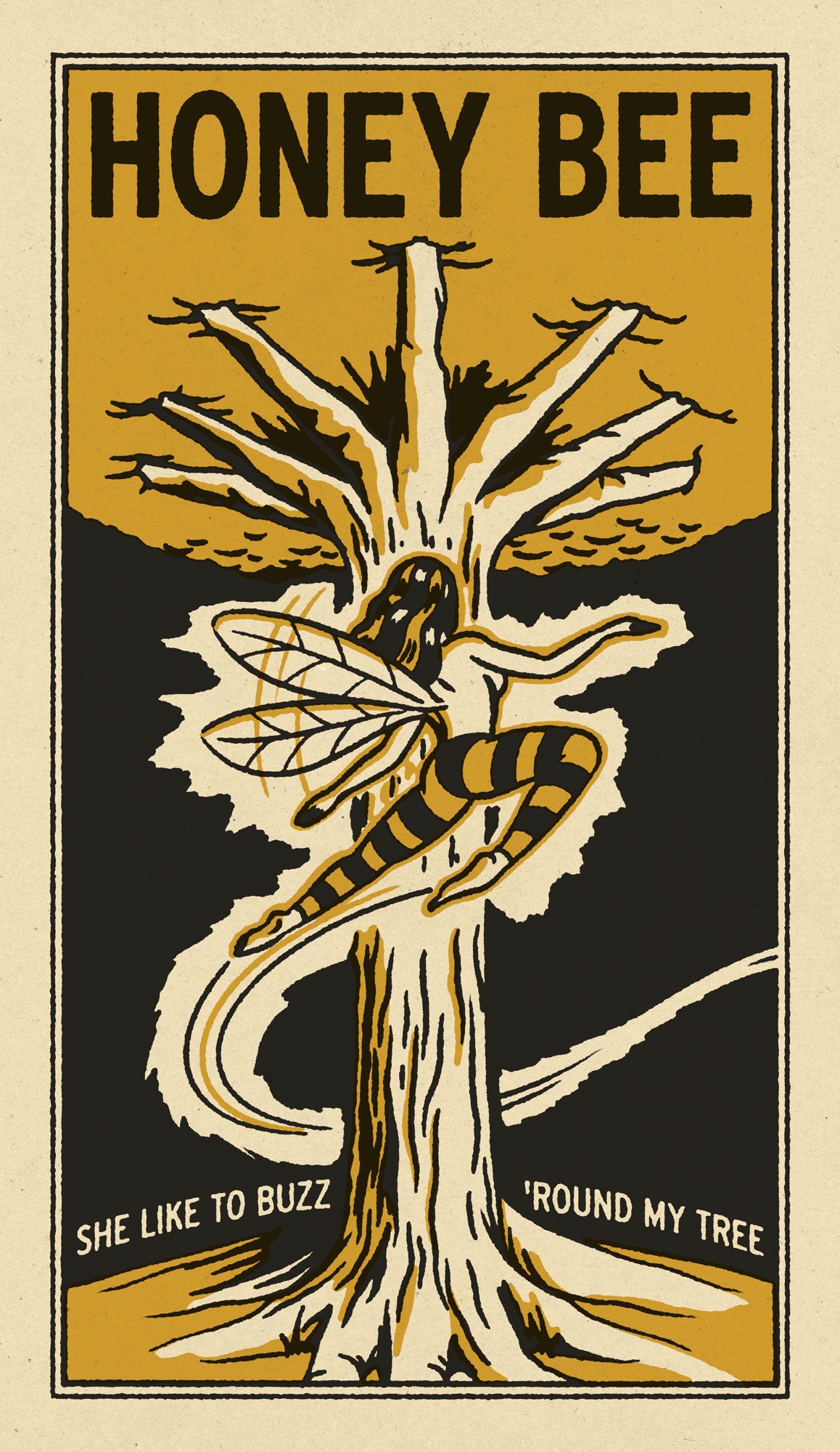 Honey Bee Print