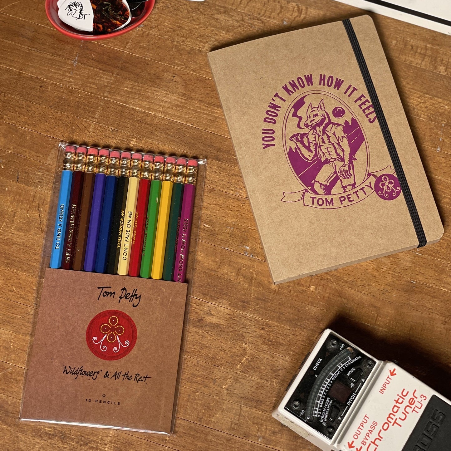 Limited Edition Kraft Paper Journal + Gold Etched Lyric Pencil Set