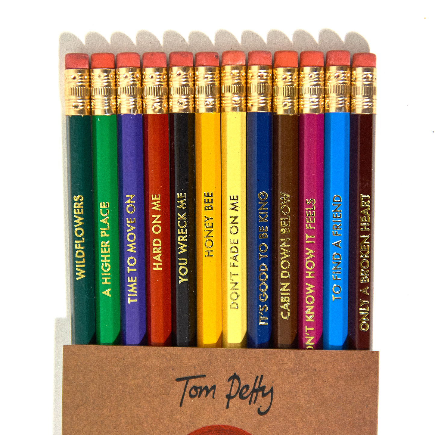 Limited Edition Kraft Paper Journal + Gold Etched Lyric Pencil Set