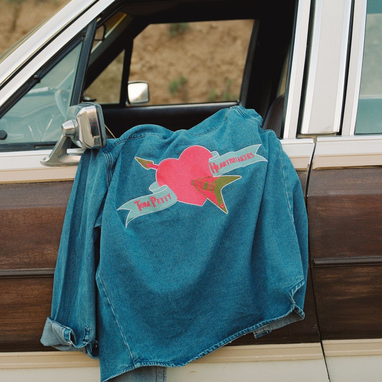 Embroidered Logo Denim Shirt