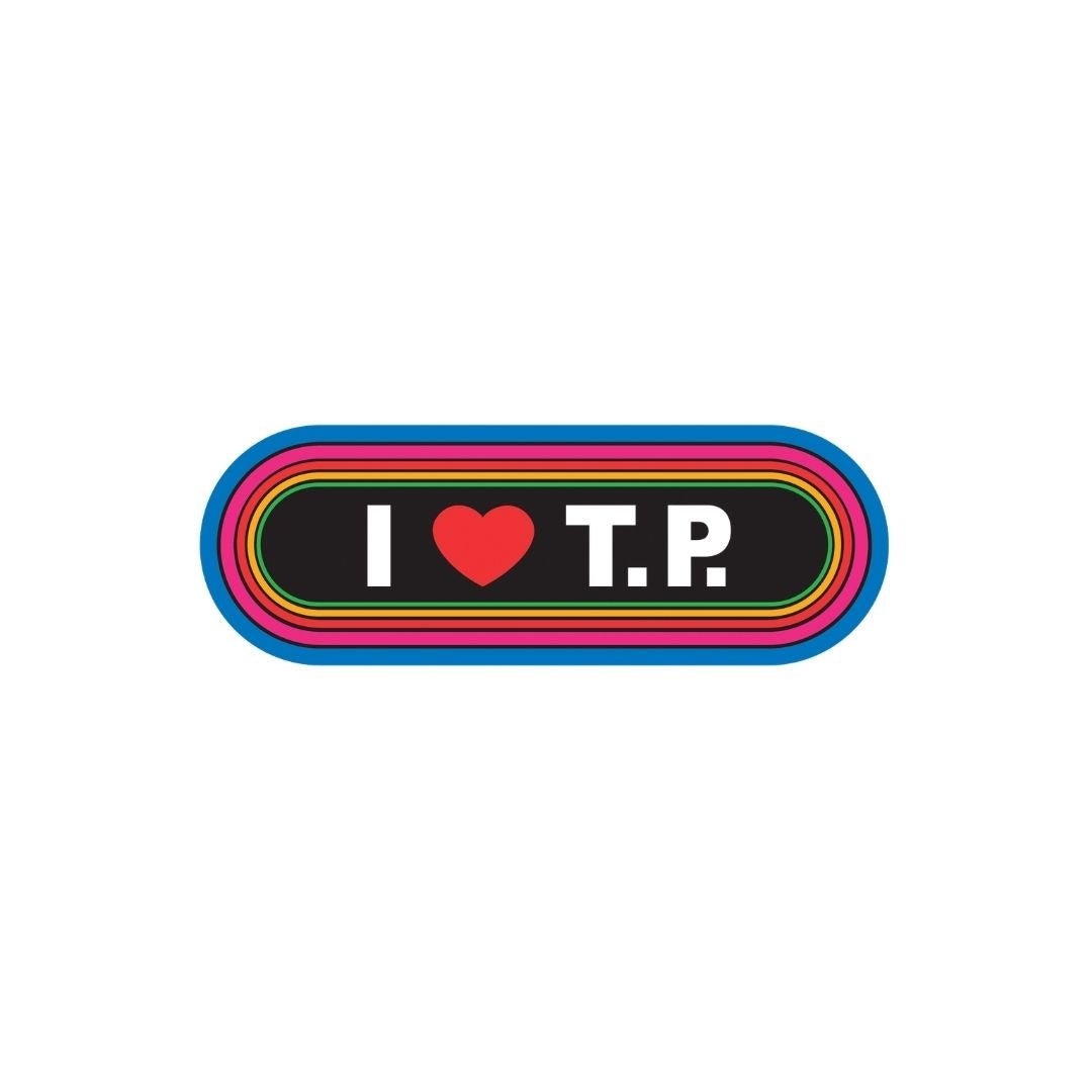 I Love T.P. Retro Sticker