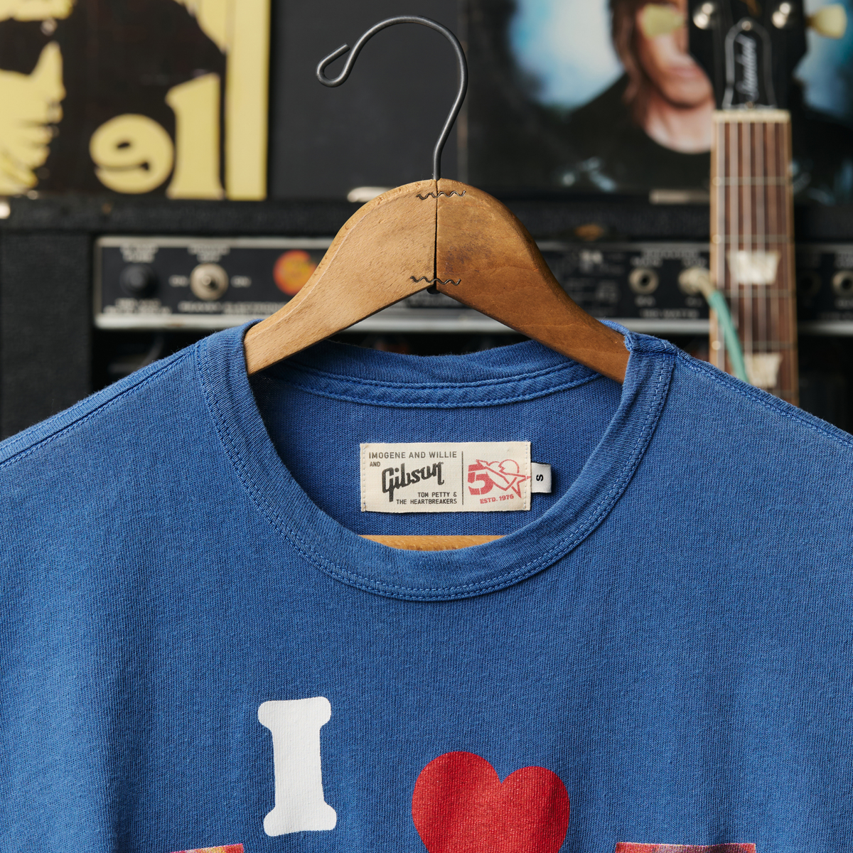 imogene + willie x Gibson DIY tee in blue