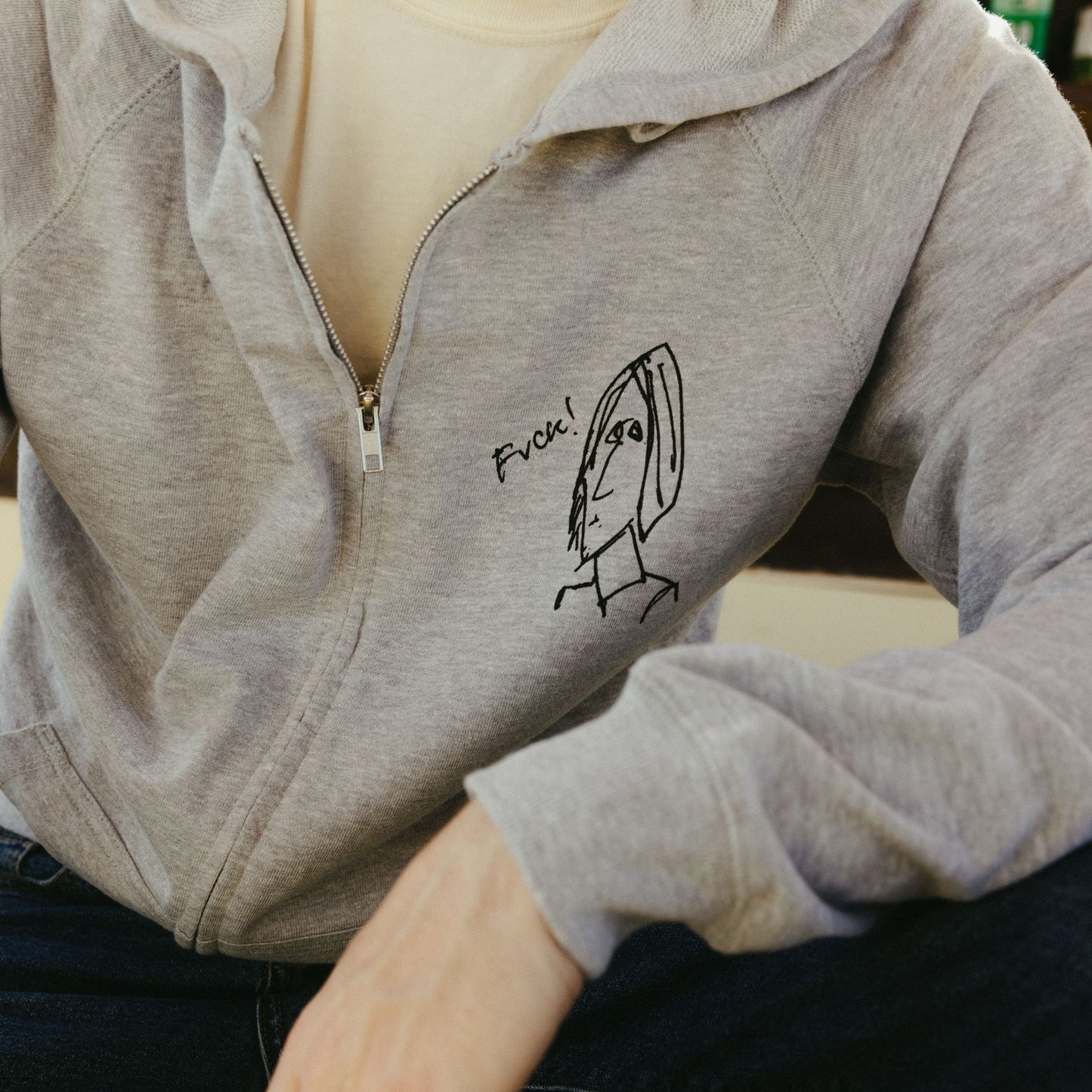Doodle Zip-Up Hoodie