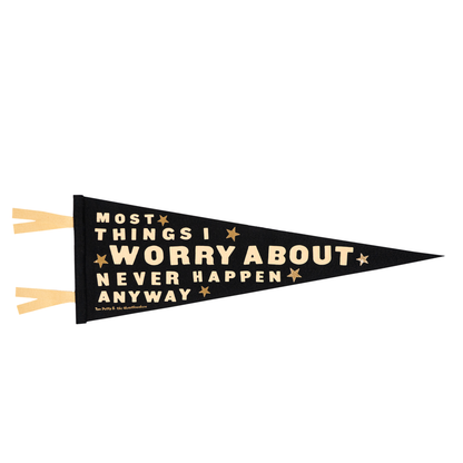 Most Things I Worry About Never Happen Anyway Pennant • Tom Petty x Oxford Pennant