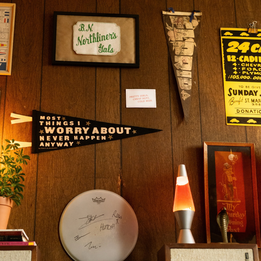 Most Things I Worry About Never Happen Anyway Pennant • Tom Petty x Oxford Pennant
