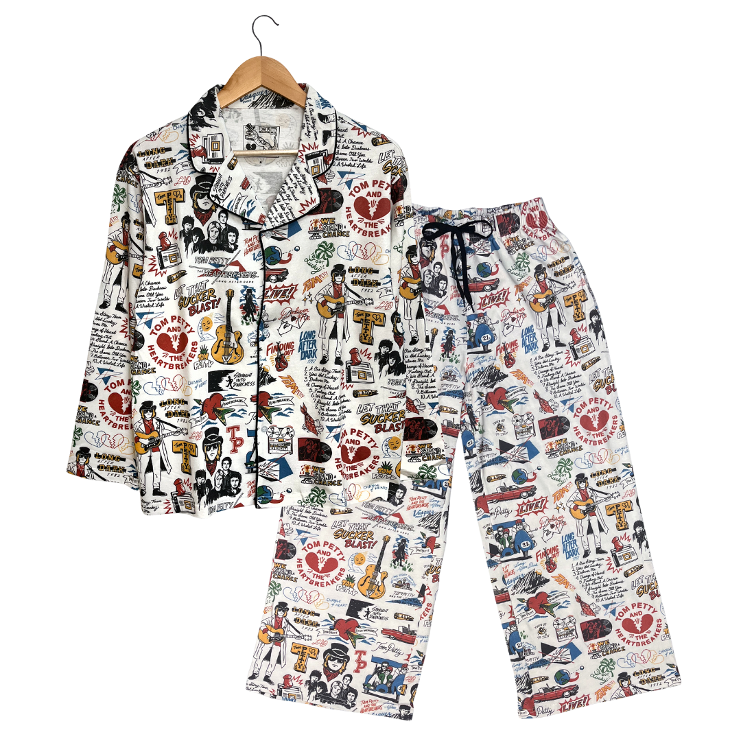 Long After Dark Illustrated Flannel Pajamas