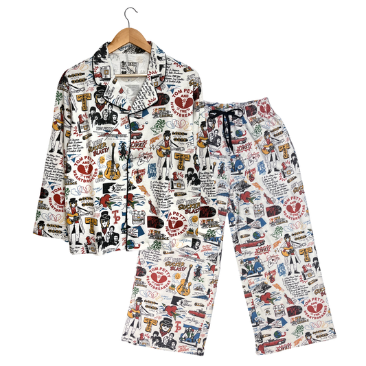 Long After Dark Illustrated Flannel Pajamas