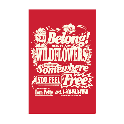Wildflowers Lyrics Poster