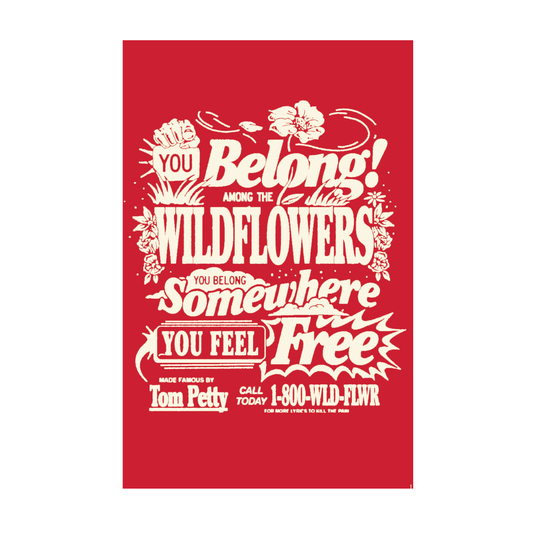 Wildflowers Lyrics Poster