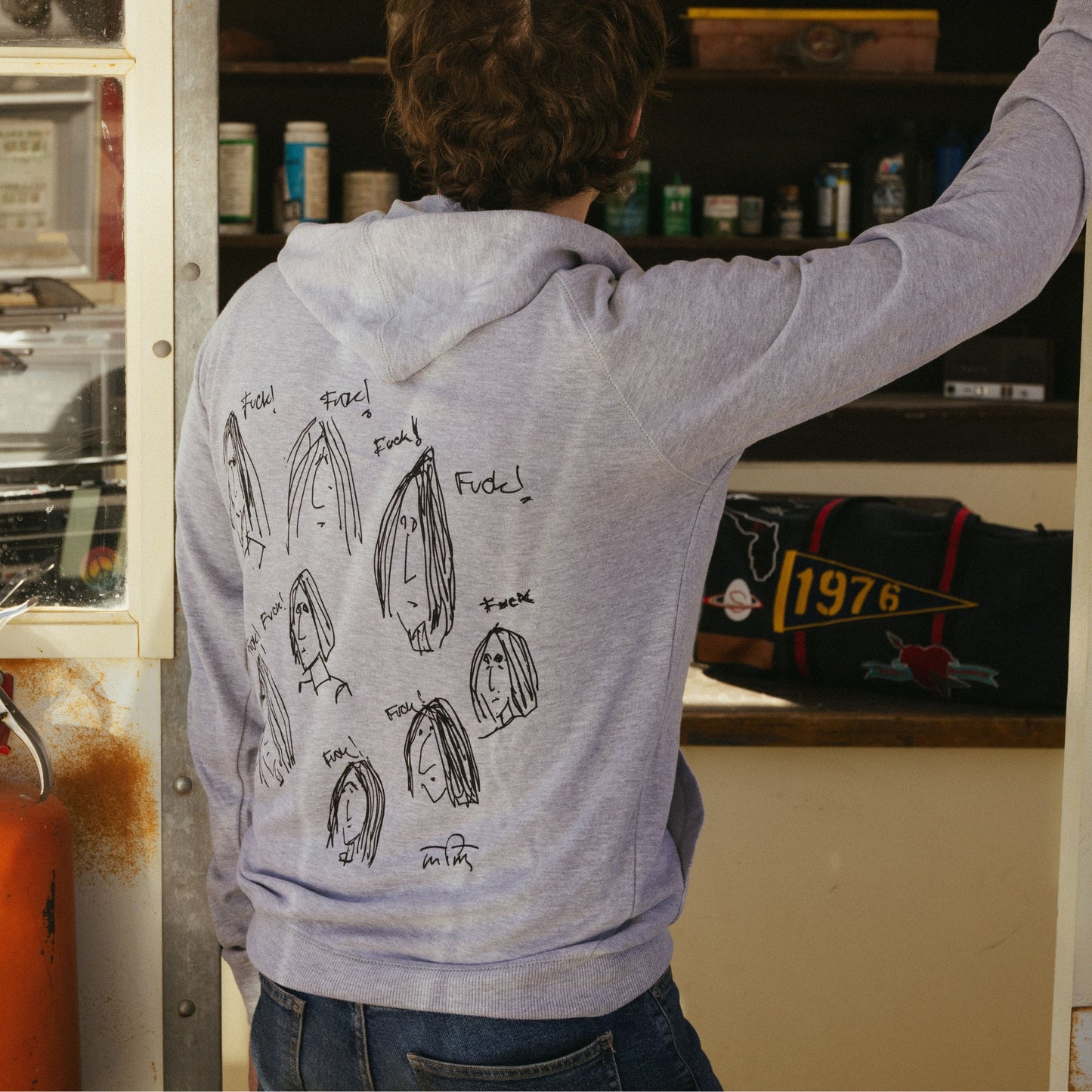 Doodle Zip-Up Hoodie