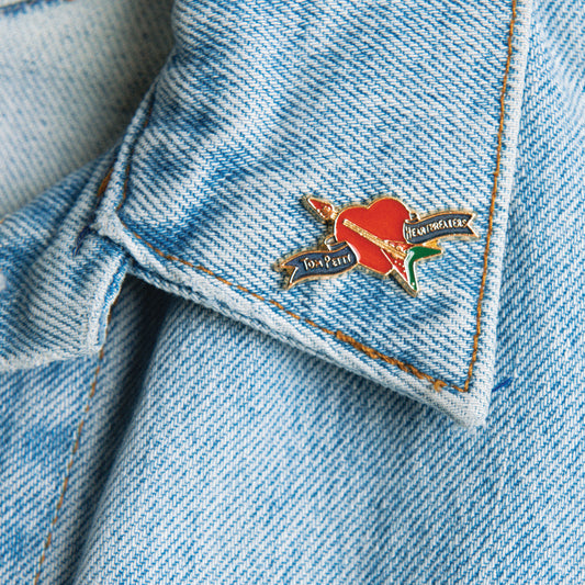 Classic Logo Gold Enamel Pin