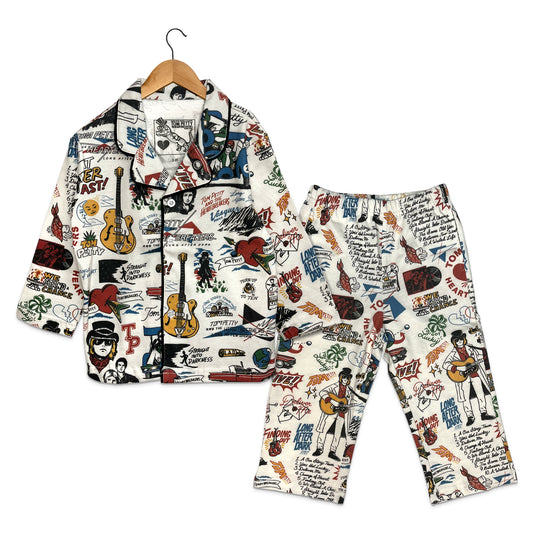 Long After Dark Illustrated Flannel Pajamas (Youth)