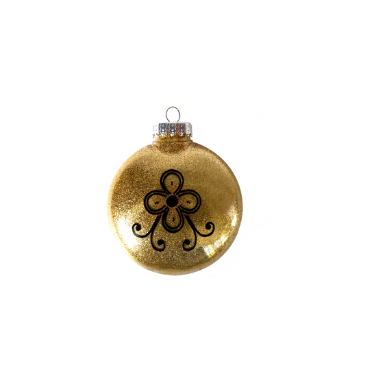 TacoExpolsions Gold Wildflower Ornament